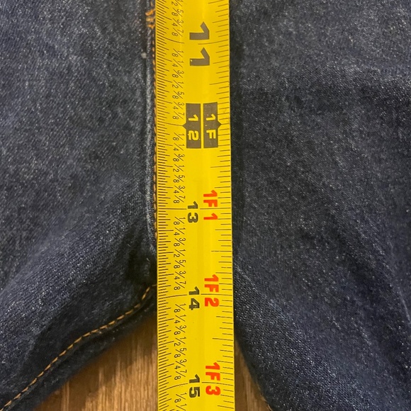 Levi's Original 501 Button Fly Denim Pre-washed Straight Leg Jeans 44x27 - Picture 13 of 16